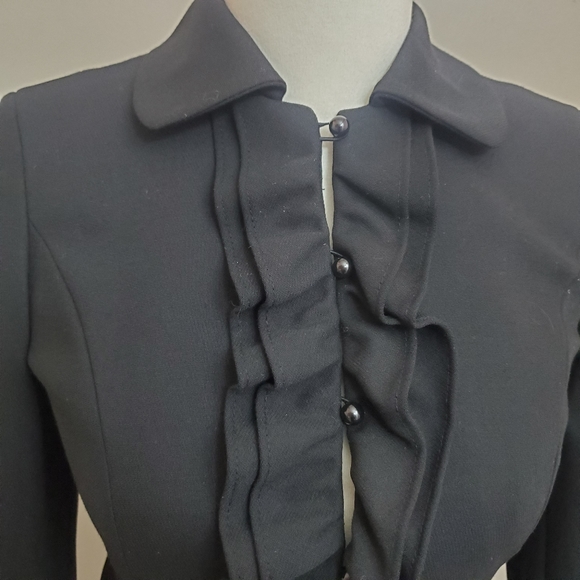 ❣HP❣ Loft Ruffle Front Cropped Peplum Jacket - Picture 6 of 10